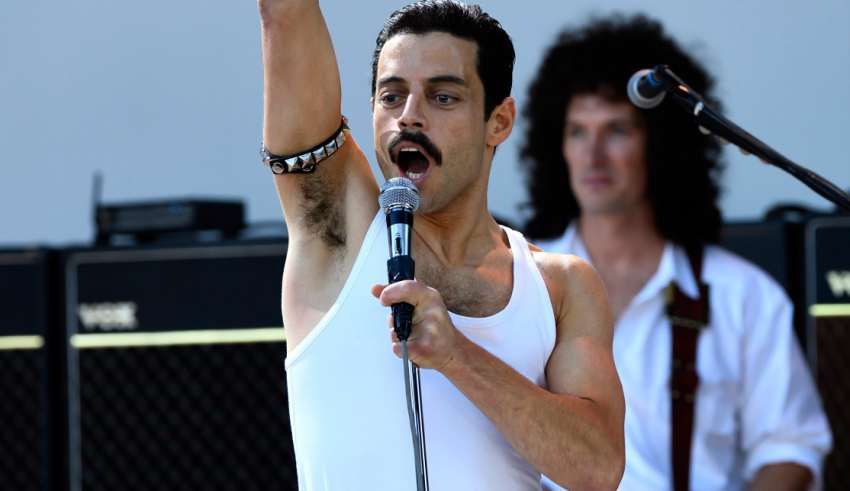 Remi Malek in Bohemian Rhapsody