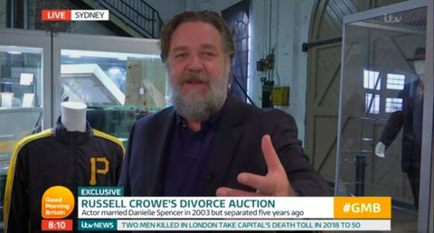 Russell Crowe and his 'divorce auction' on Good Morning Britain