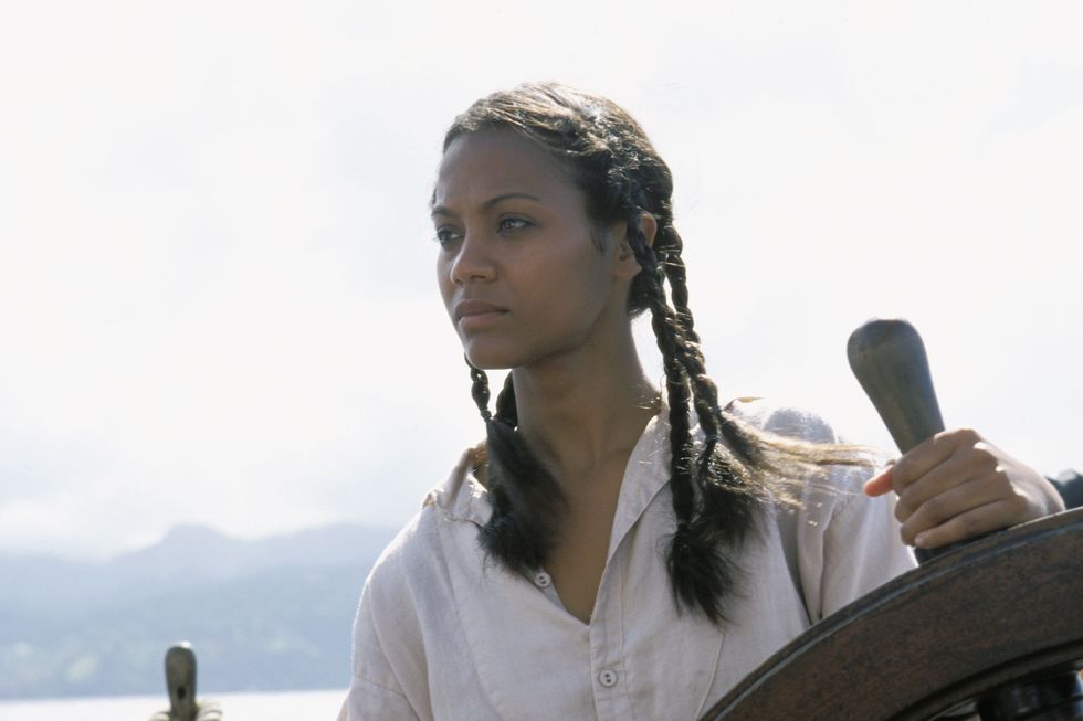 Zoe Saldana als Anamaria in Fluch der Karibik – Der Fluch der schwarzen Perle