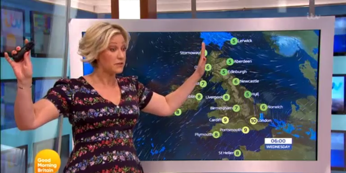 Good Morning Britain Weather Presenter Becky Mantin Storms Off Set In Joke Diva Strop 