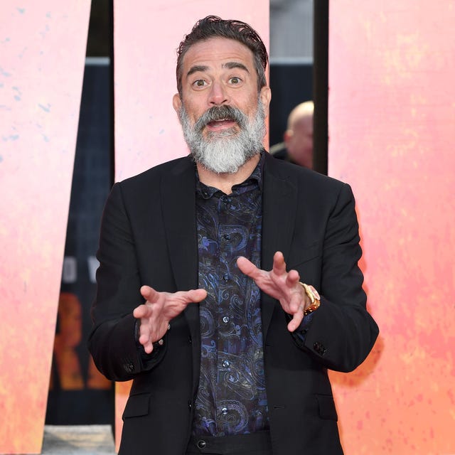 jeffrey dean morgan at the london premiere of rampage, beard