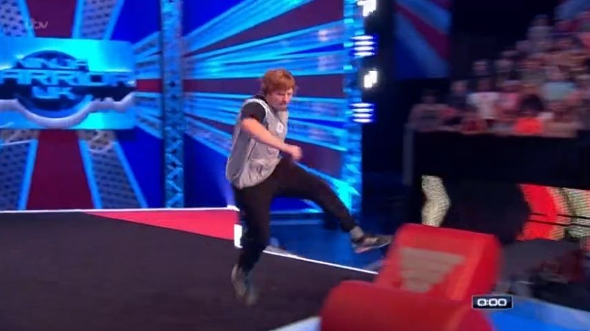 Ed Sheeran Just Took On The Ninja Warrior Uk Course Kind Of