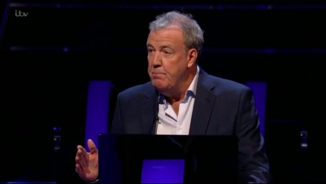 What did viewers think of Jeremy Clarkson on Who Wants to Be a Millionaire?
