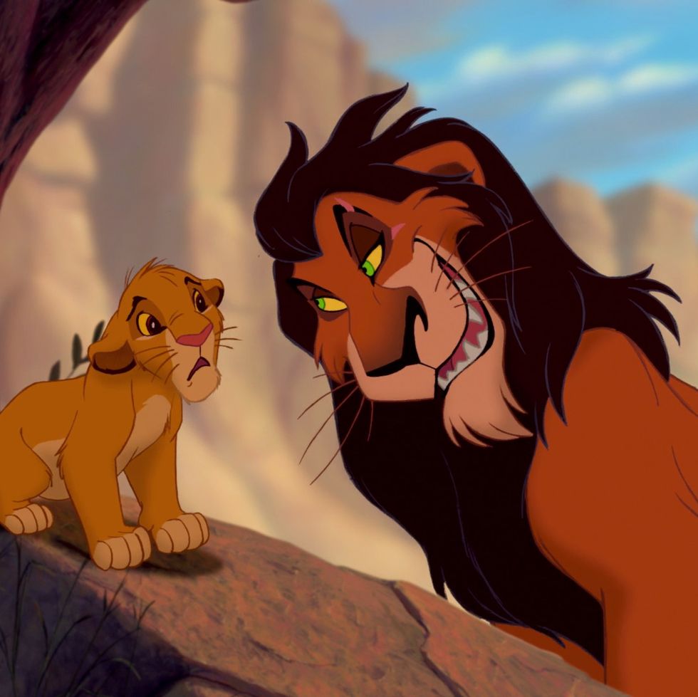 simba and scar, the lion king