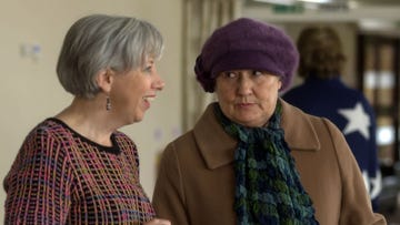 Valerie Pitman and Eva Haskey in Doctors