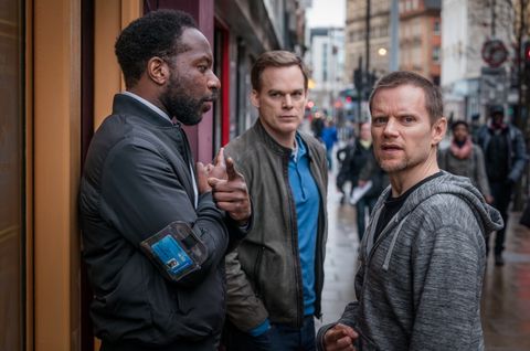 Michael C Hall and Marc Warren in Safe