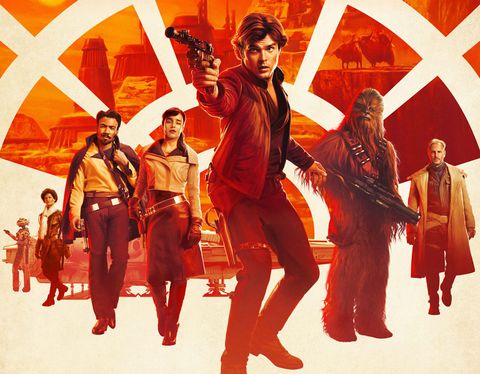 Solo: A Star Wars Story poster with cast