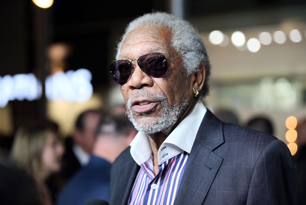 Morgan Freeman attends the premiere of Broad Green Pictures' 'Just Getting Started' at ArcLight Hollywood