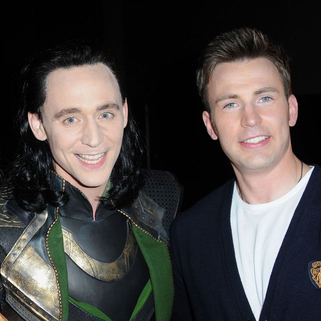 Tom Hiddleston and Chris Evans