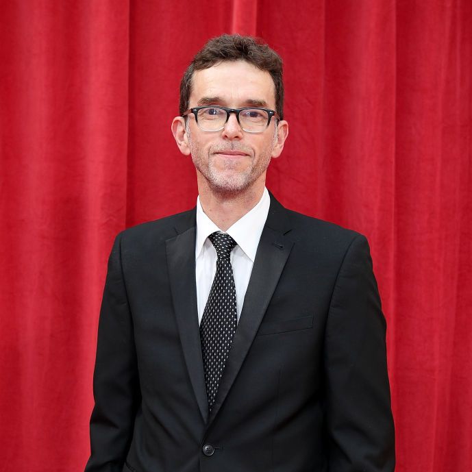 Mark Charnock en los premios británicos de telenovelas