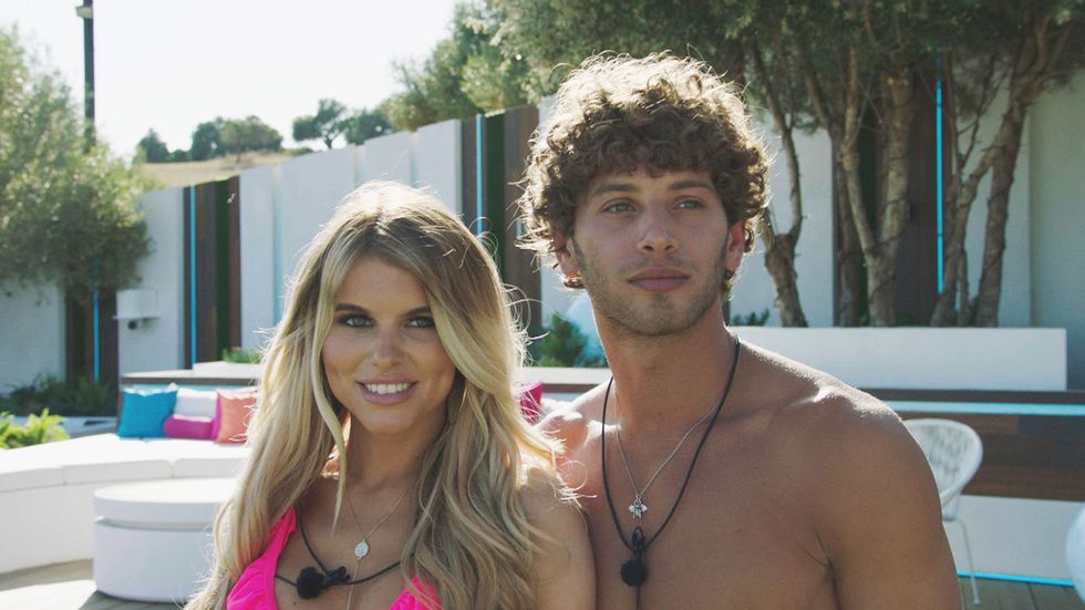 EMBARGOED 10:30pm Monday 4th June, Love Island 2018, Hayley Hughes, Eyal Booker, Day 1, Couple up