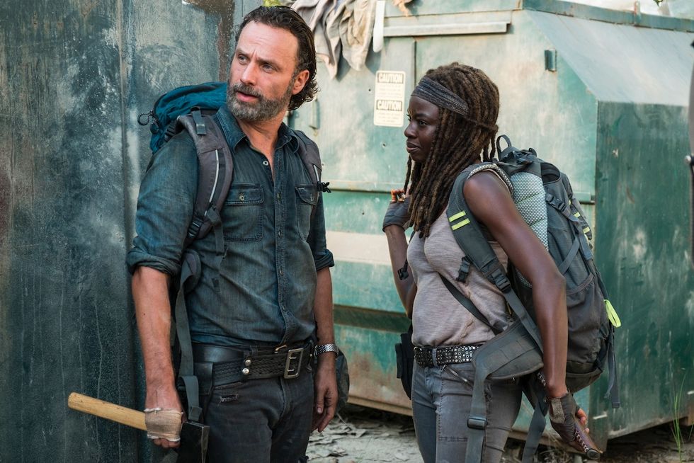 Rick und Michonne aus „The Walking Dead“, gespielt von Andrew Lincoln und Danai Gurira