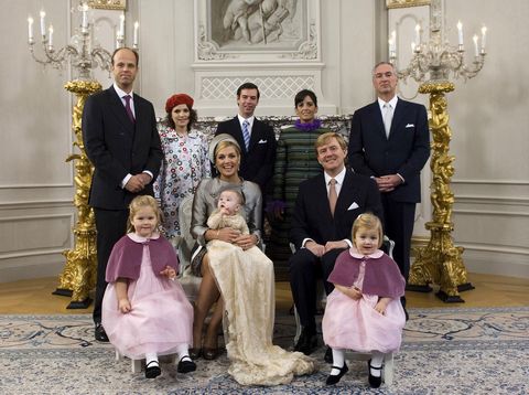 Netherlands Royal Family portrait, 2007, Queen Maxima, Ines Zorreguieta, Prince Guillaume, Willem Alexander