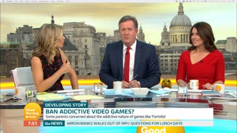 Good Morning Britain Is Fortnite Addicrive Good Morning Britain S Piers Morgan Hits Out At Parents For Fortnite Addiction