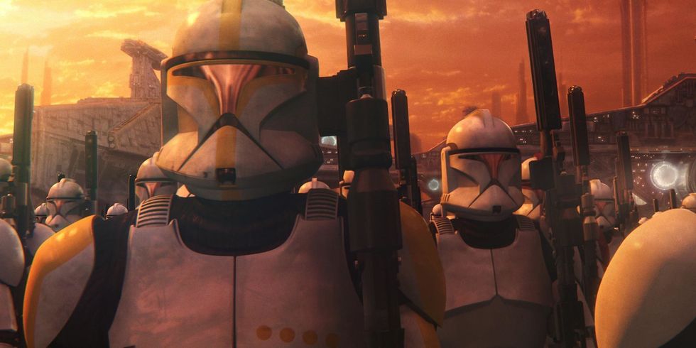 clone troopers in star wars attack of the clones