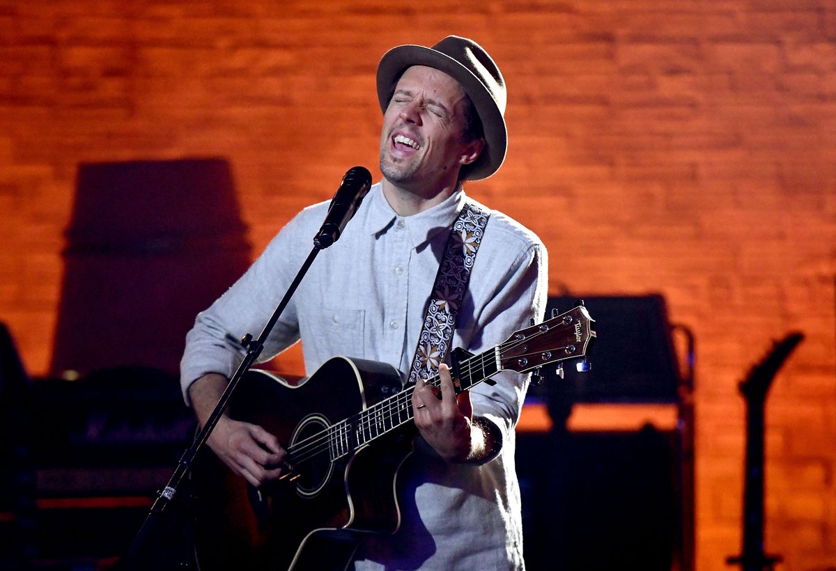 Jason Mraz performs onstage during a live taping of the AT&T AUDIENCE Network Music Series
