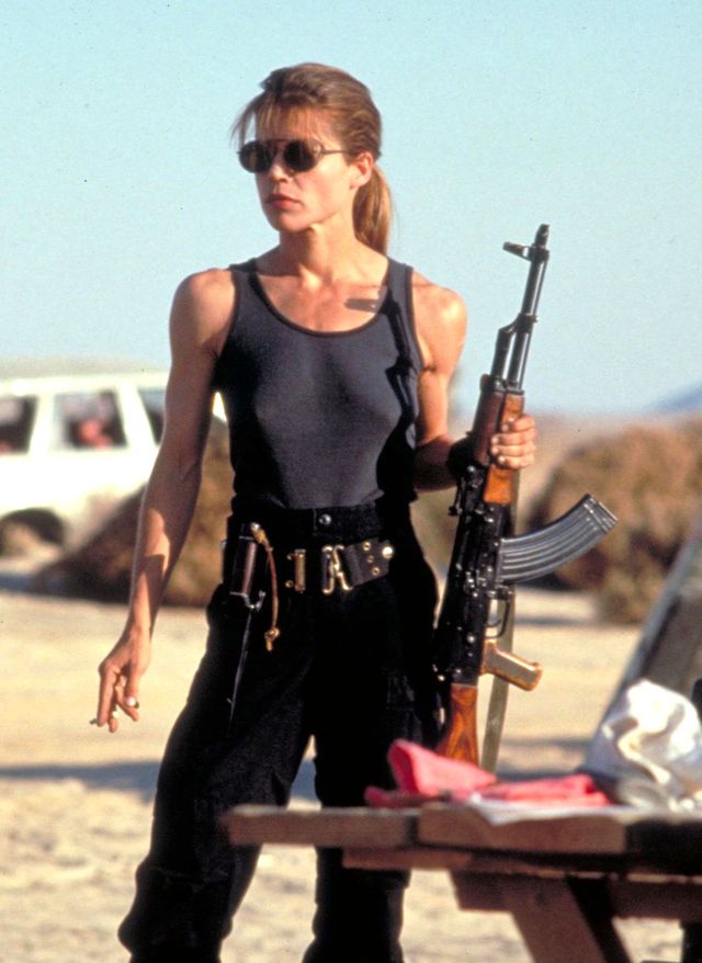 Linda Hamilton as Sarah Connor, Terminator 2, 1991