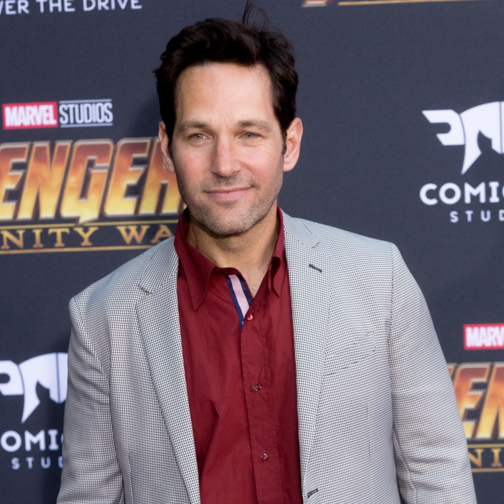 paul rudd attends the 'avengers infinity war' world premiere in april 2018