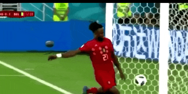 De Belg Michy Batshuayi werd vernederd toen hij zijn WK-doelpunt vierde