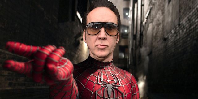 Nicolas Cage, Spider-Man, Tom Holland, Spider-Verse, Noir, movie, comic, su...