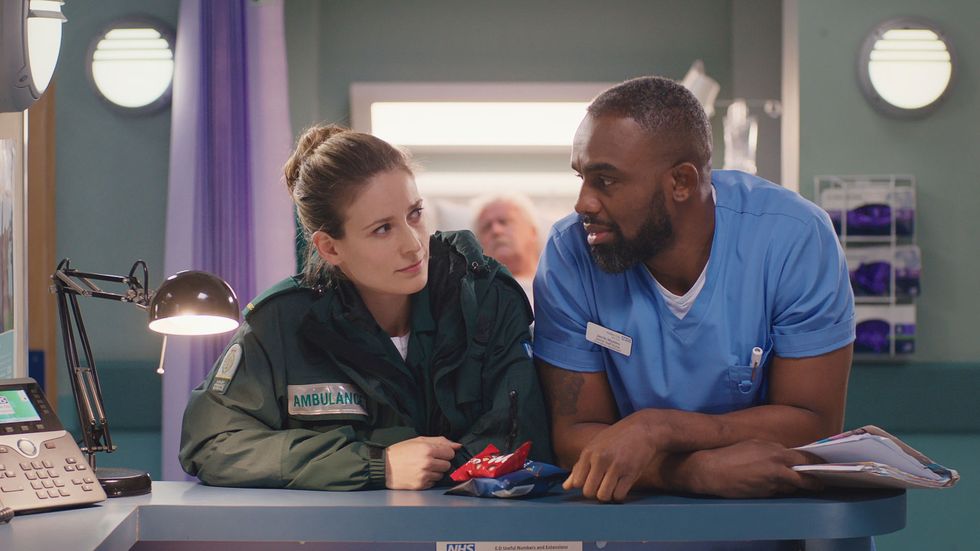 Sam Nicholls and Jacob Masters in Casualty