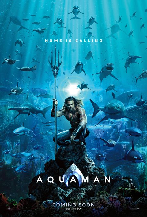 Aquaman poster SDCC Home is Calling one-sheet Jason Momoa