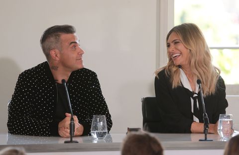 X Factor press conference 2018, Robbie Williams, Ayda Field,