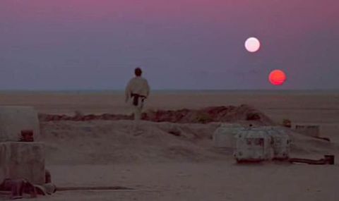 Star Wars A New Hope, Luke, double sunset