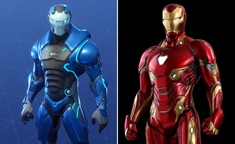 carbide from forntnite and robert downey jr as iron man july 2018 - how tall are fortnite characters