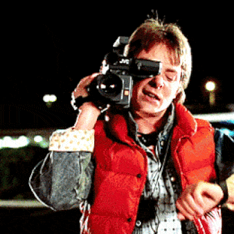 Back to the Future - Marty McFly checks his watch [GIF]
