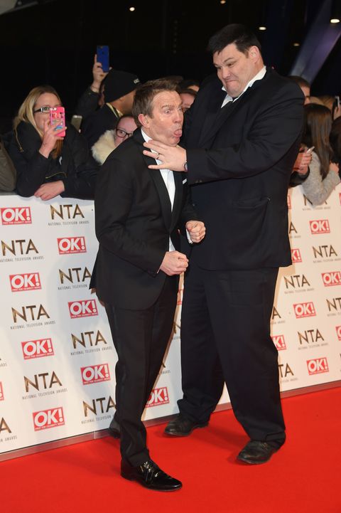 Bradley Walsh and Mark Labbett attend the National Television Awards on January 25, 2017