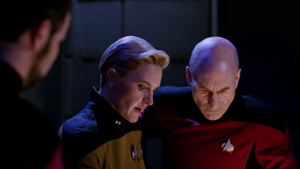 Star Trek The Next Generation Yesterdays Enterprise Captain Picard Tasha Yar