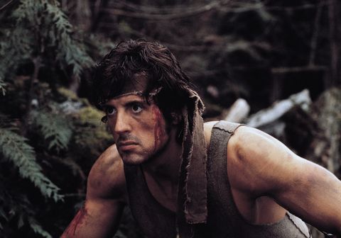 John Rambo in First Blood Sylvester Stallone