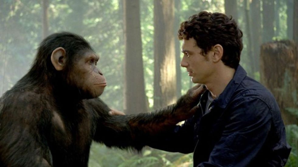 Dr Will Rodman in Rise of the Planet of the Apes James Franco