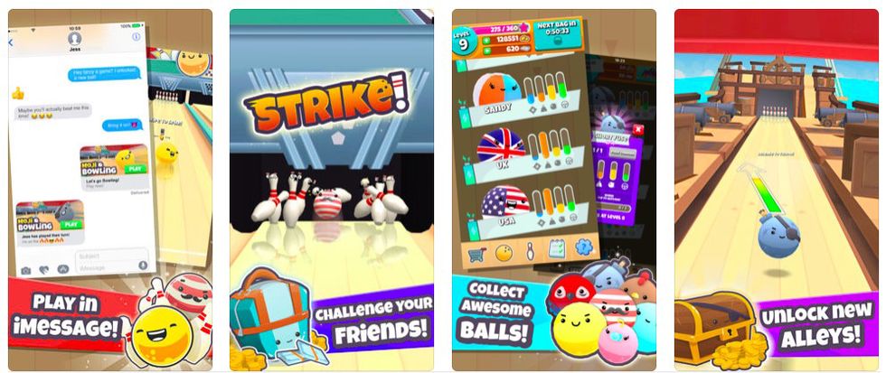 Apple iMessage Games: Moji Bowling
