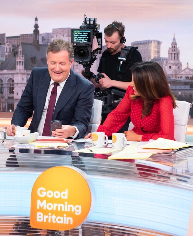 Piers Morgan, Susanna Reid, Good Morning Britain, GMB, BTS