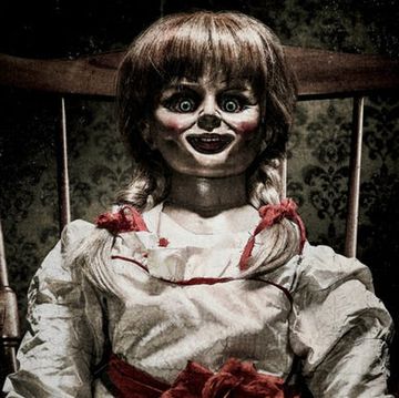 Annabelle doll from the movie poster - Conjuring series