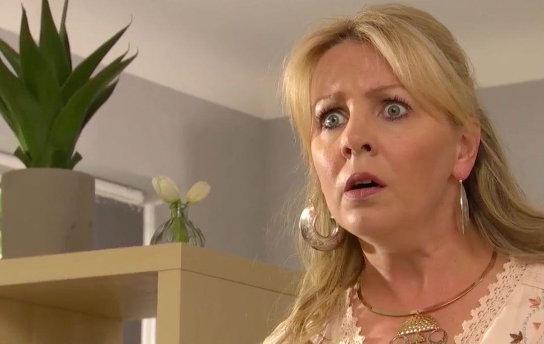 Hollyoaks fans are treated to a blast from the past as Julie Matthews ...