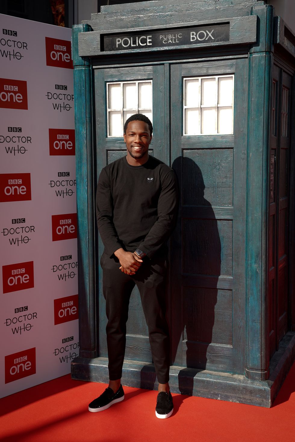 Tosin Cole at the Doctor Who series 11 launch in Sheffield