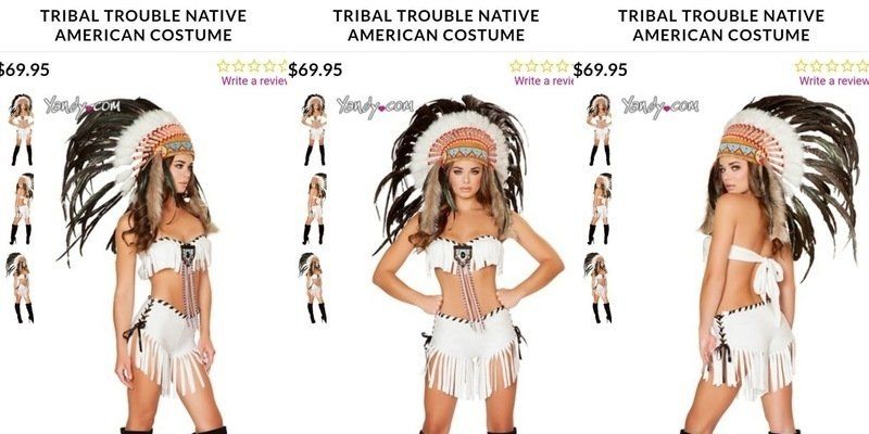 800px x 400px - Pocahontas and other Native American costumes called to be removed from  online retailer