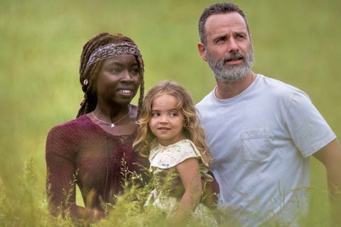 Andrew Lincoln, Rick Grimes, Danai Gurira, Michonne, The Walking Dead, Season 9, Episode 1