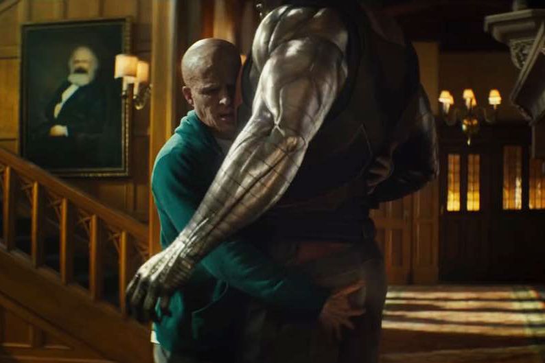 deadpool 2 wade and colossus hug