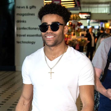 Malique Thompson-Dwyer, arriving in Australia for I'm Celebrity Get Me Out Of Here