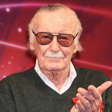 stan lee attends the opening day of tokyo comic con, 2017