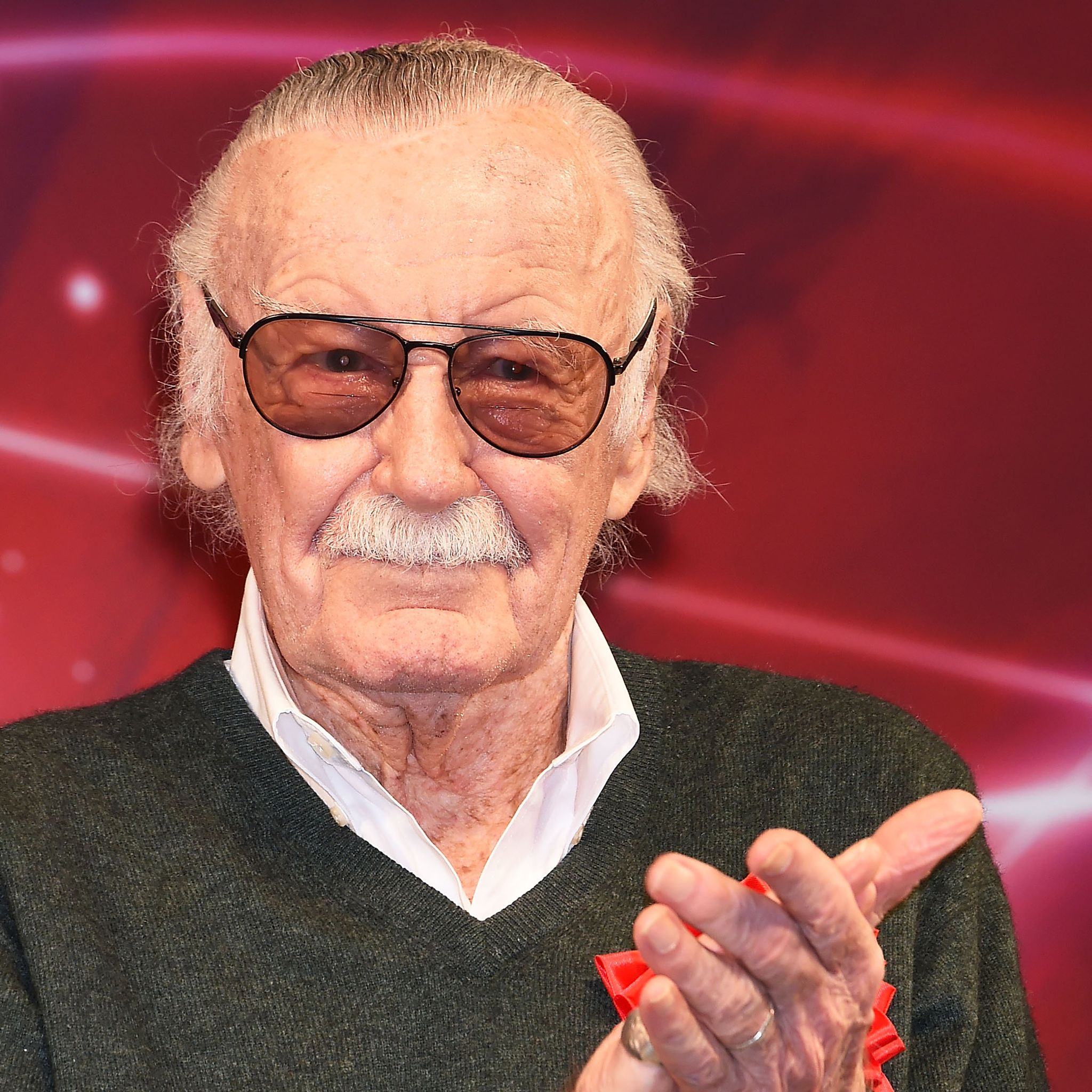 stan lee attends the opening day of tokyo comic con, 2017
