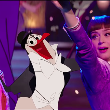 Lin-Manuel Miranda, Emily Blunt and an animated penguin in Mary Poppins Returns trailer