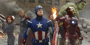 The Avengers, Black Widow, Thor, Captain America, Hawkeye, Iron Man, The Hulk