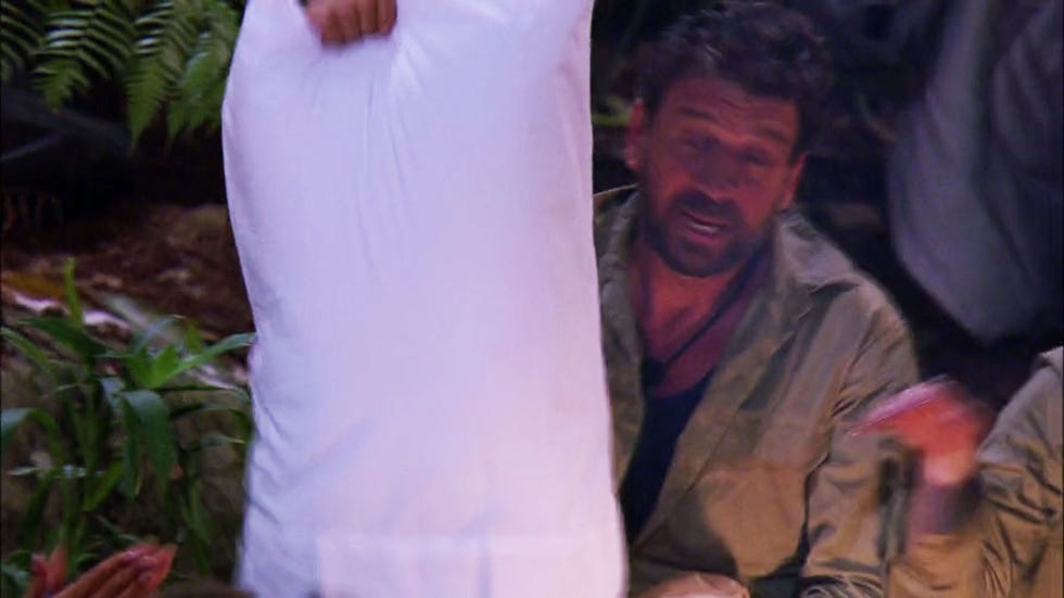Nick Knowles, I'm a Celebrity, pillow