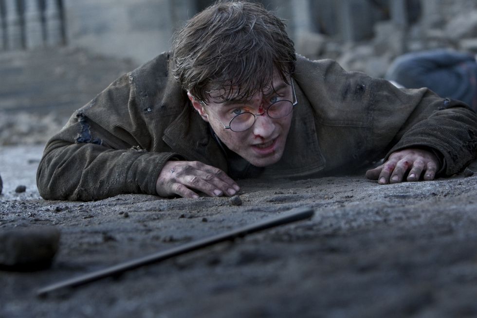 daniel radcliffe as harry potter, deathly hallows