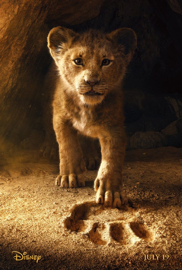 The Lion King live-action, Disney poster